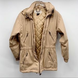 Obermeyer Women’s Tan Hooded Jacket Size 6